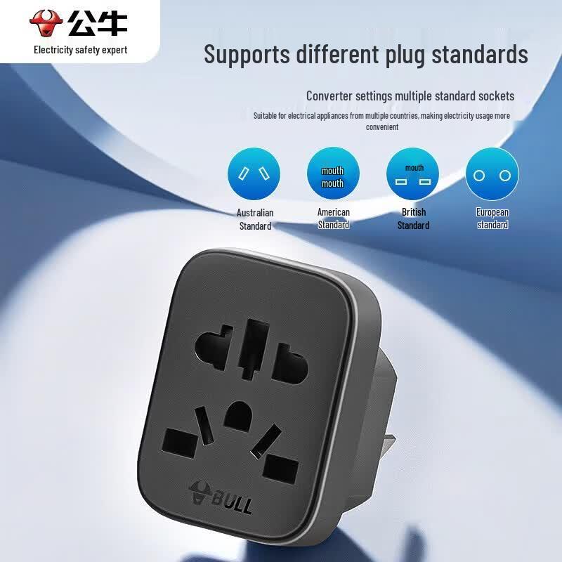BULL International Travel Plug Adapter CN Plug (adapter Included)