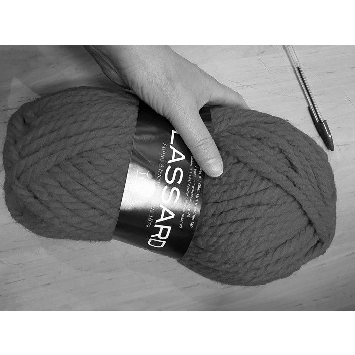 Très grosse laine idéale débutante Top 501 Noir