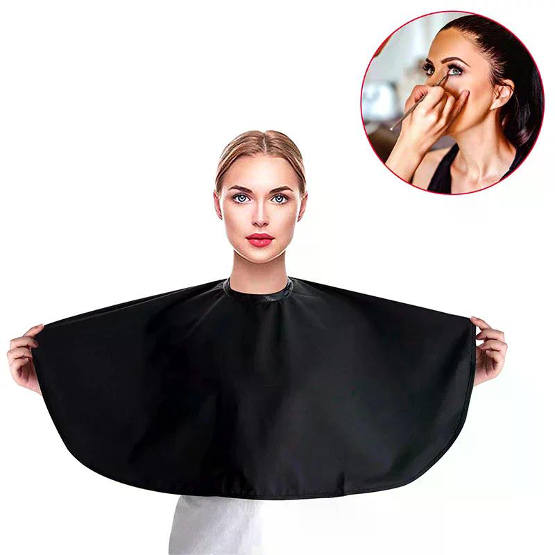 Professional Hairdressing Cape Short Length Adjustable Salon Barber Hair Cutting Cover Waterproof Apron For Home Salon Styling
