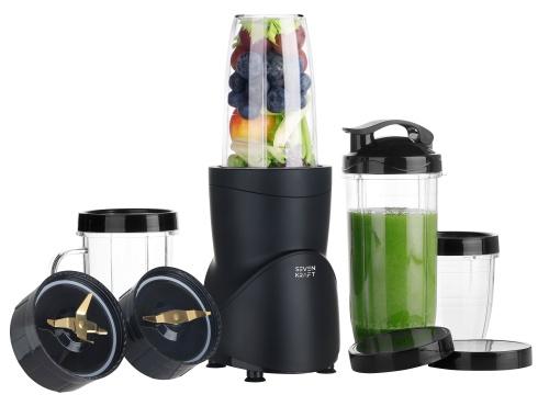 Blender Sportowy Smoothie 500W Z 4 Bidonami Nożami Tytanowymi I Funkcją Twist Go