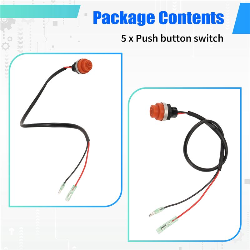 Universal Boat Outboard Engine Motor Start Kill Switch Keyless Push Button , Applicable To All For  Ships