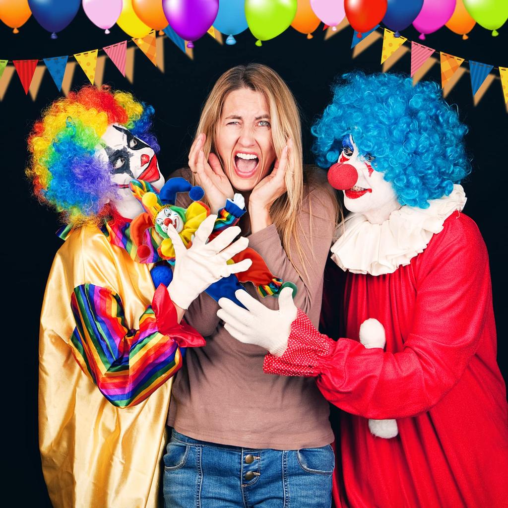 Maxyoung Porcelain Clown Doll Figurine Toy for and Birthdays 14-inch Christmas, Halloween,