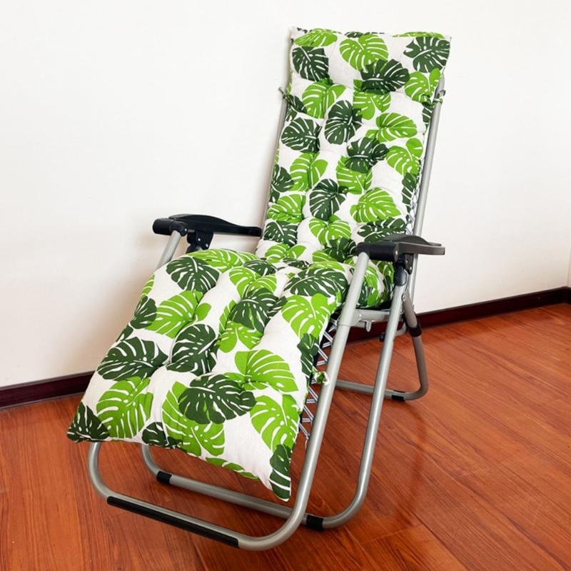 Thickened All Weather Lounges Chair Pad Waterproofs Cotton Polyester Blend Cushions For Chaise Lounges Indoor Outdoor Use