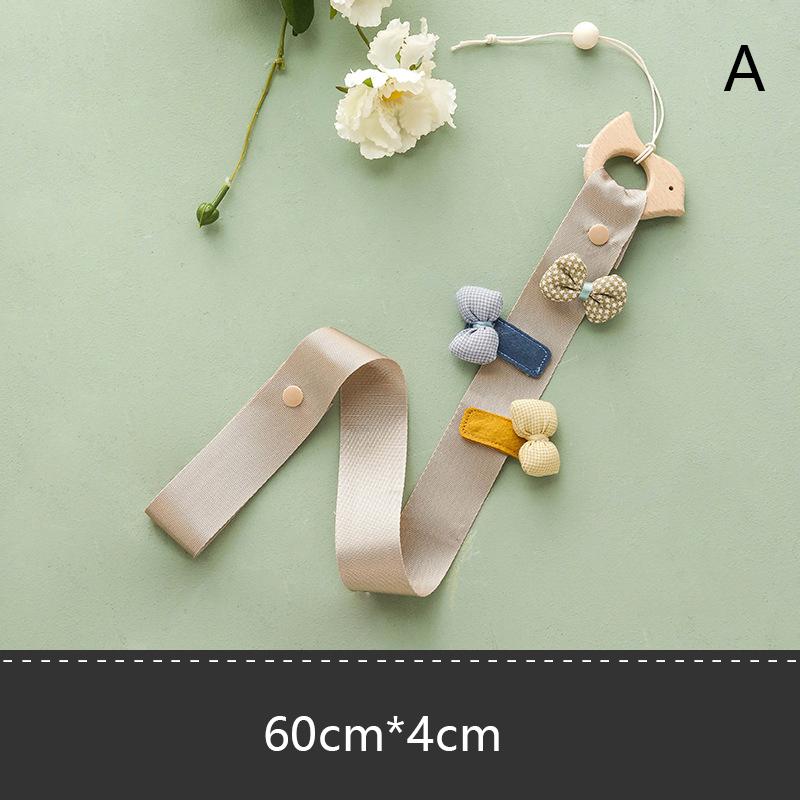 Niedlicher Holztier-Haarspangenhalter für Babys, Prinzessinnen, Mädchen, Haarnadel, Stirnband, Aufbewahrung, Anhänger, Schmuck, Organizer, Wandornamente