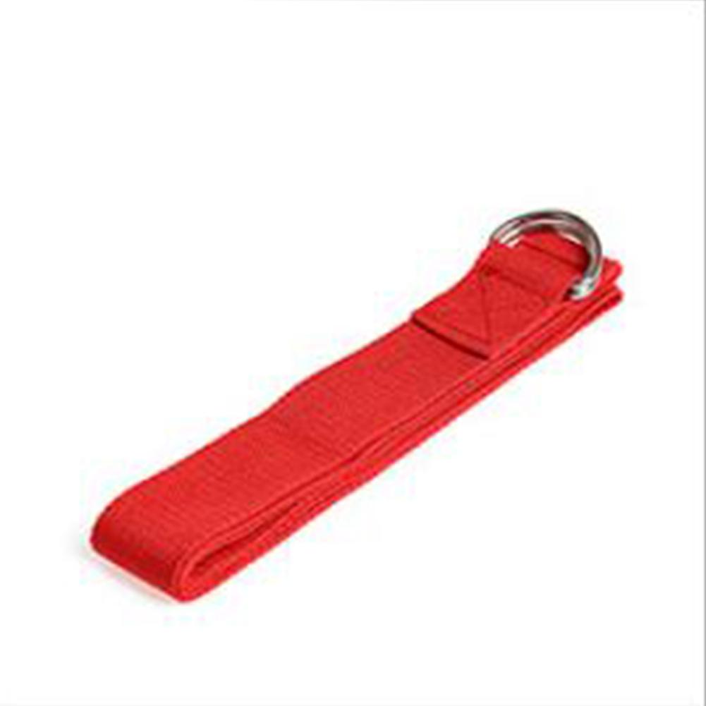 Yoga Training Rope Cotton Thickened Lengthened Fitness Breathable Body Shaping Belt red #1