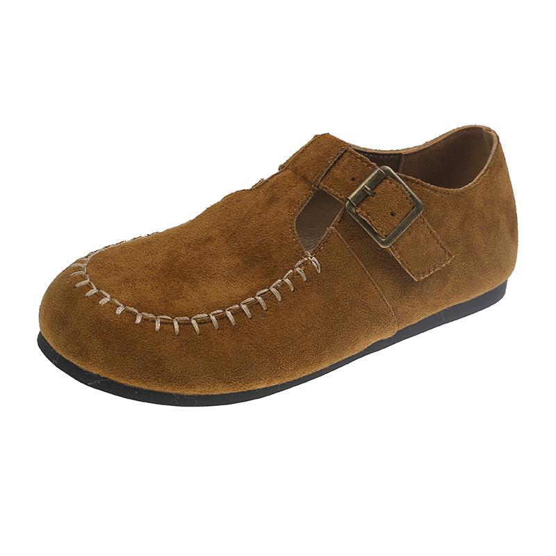 Нишевые туфли-одинарки с круглым носком женские 2025 весна и осень новые на мягкой подошве сетчатые дышащие вязаные плавающие туфли летающая вязка для беременных 35 малиновый 2546₽