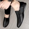 Fashion High Quality New Men's Leather Casual Shoes Versatile Outdoor Commuting Loafers Anti Slip Men's Interview Business Shoes