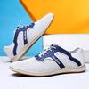 Outdoor Casual Leather Men's Sneakers Breathable Men Running Shoes Soft Sole Hiking Shoes Lace-Up Male Treking Footwear Trainers
