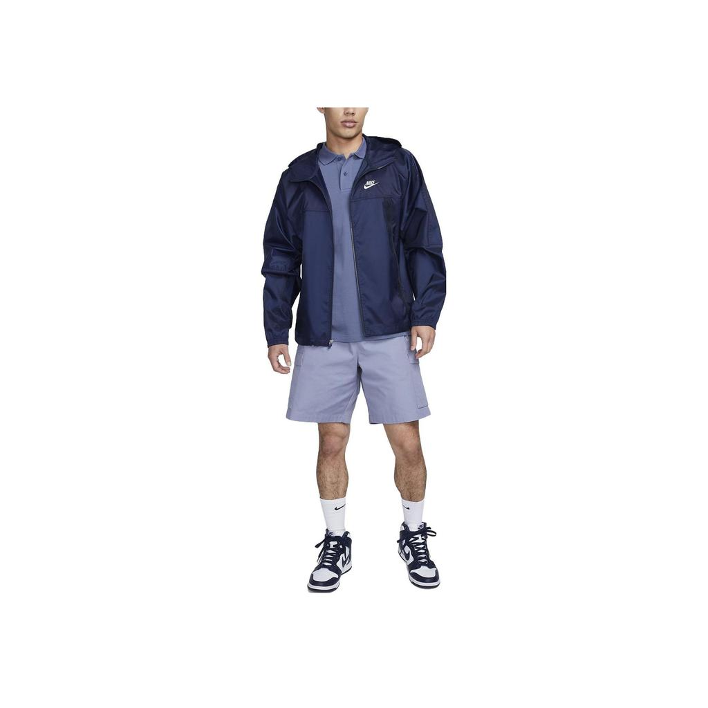 Nike Logo Print Solid Straight Cut Short Sleeve Polo Shirt Men Tops Pastel-Blue CJ4457-491