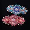 Fashion Large Spring Clip Rhinestone Flower Elegant Women's Hairpin Back-of-Head Hair Clip Mom