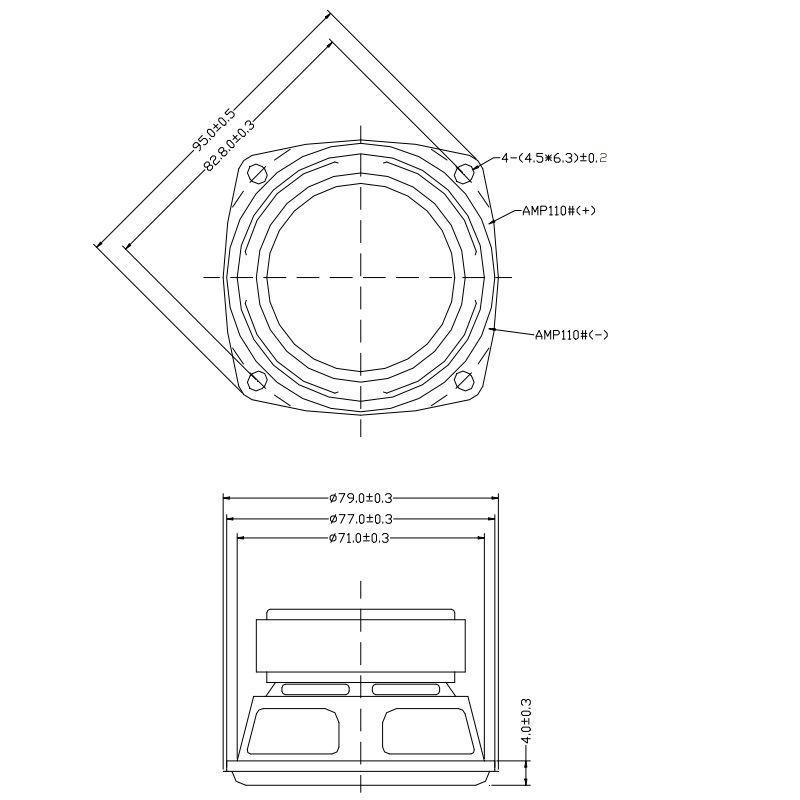 3-Inch 60W LG4 Audio Speaker with Super Heavy Bass and 20 Core Magnet Loudspeaker
