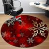 1pc Christmas Snowflake Carpet for Office Non-Slip, Round Carpet, Soft & Comfortable, Carpet for Office, Round Floor Mat yy251225160