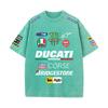 2026 Letní závodní oblek Ducati F1 Tým Red Bull Verstappen Uniforma Krátký rukáv Vintage praná trička Kulatý výstřih Trička
