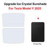 for Tesla Model Y 2025 Sunshades Roof Ice Cloth Buckle with Storage Heat Insulation Foldable Front Rear Skylight Sunroof Shade