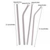 Reusable Pure Titanium Straight/Bend Straws Sandblasted With Cleaning Brush For Medicine Milk Tea Beverages