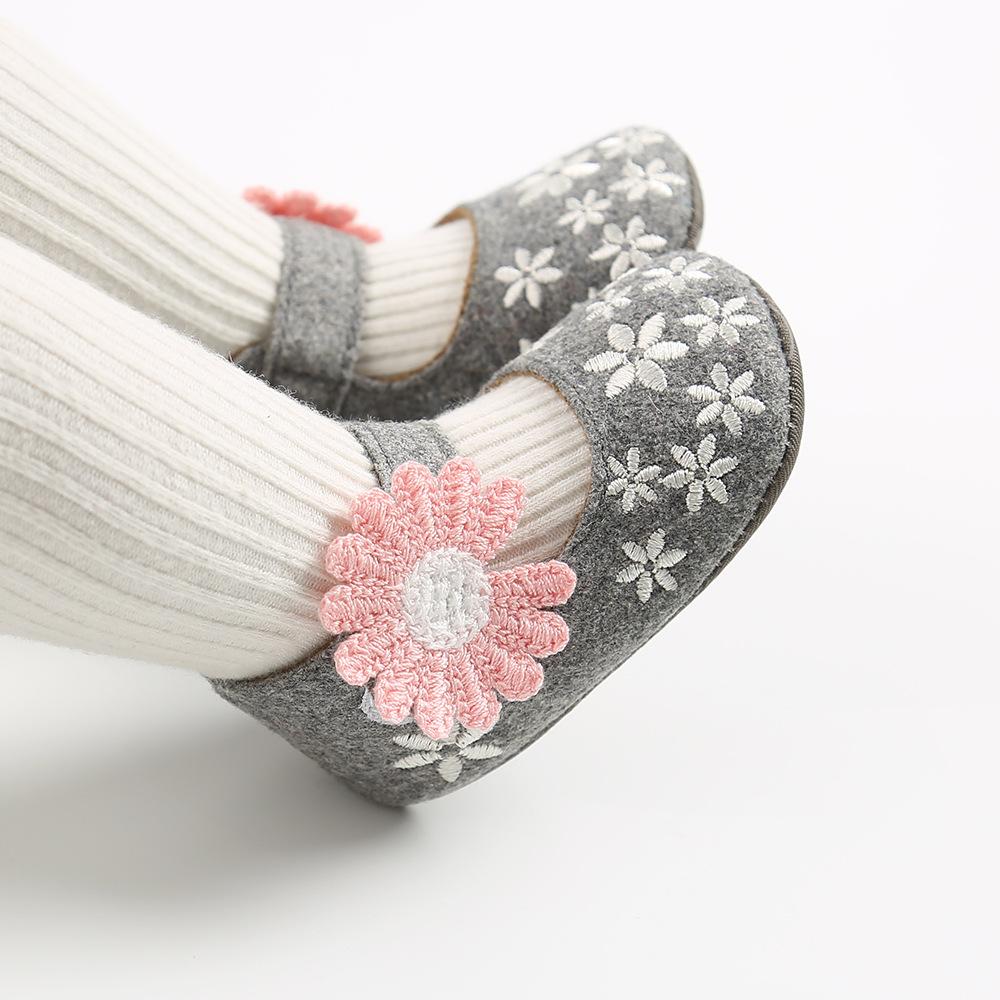 MYGGPP Frühling Herbst Sonnenblume Baby Prinzessin Schuhe Kleine Babyschuhe Babyschuhe Weichen Boden Kleinkind Schuhe