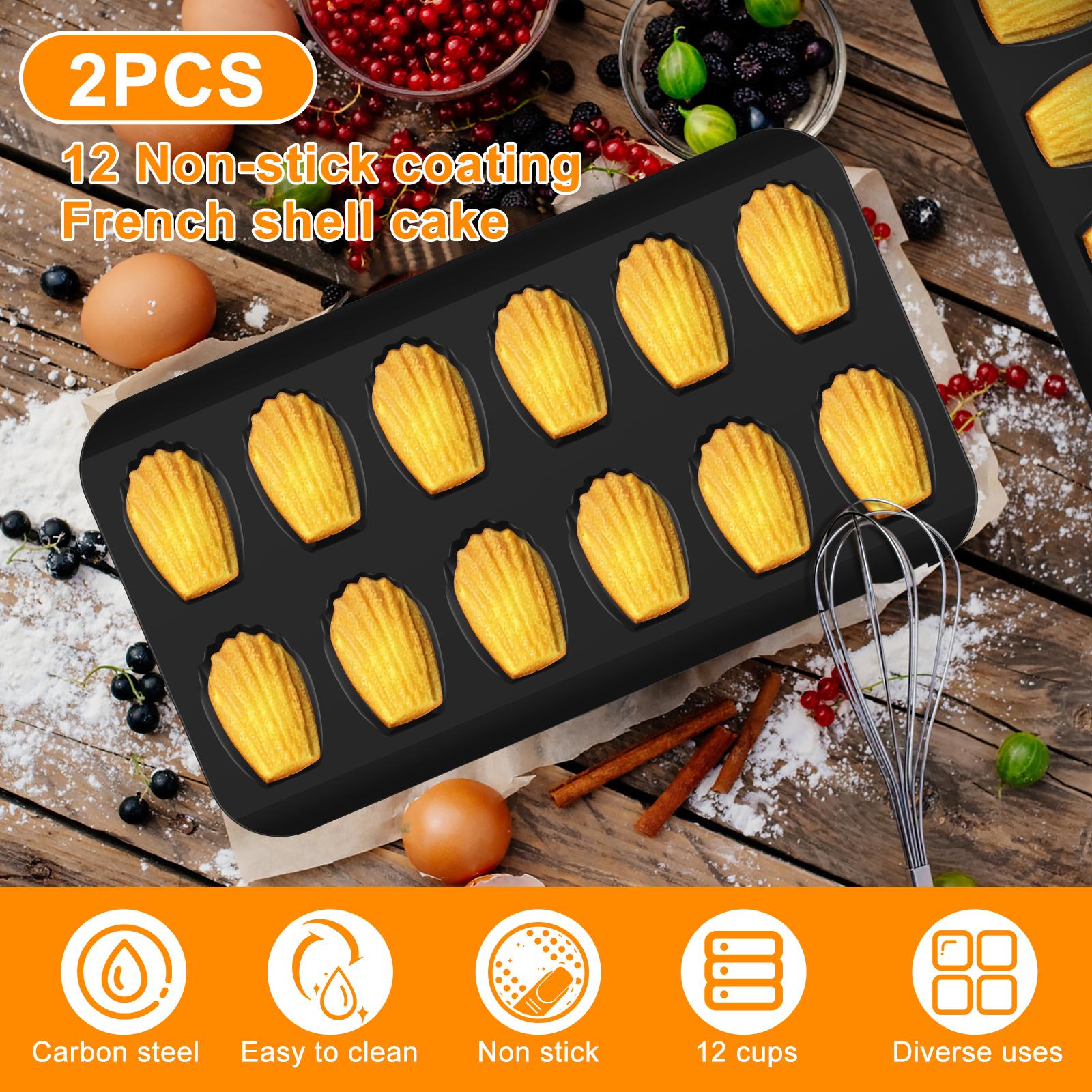 Madeleine Carbon Steel Cake Mold Shell Shaped Baking Pan Chocolate Cookie Biscuit Mould Kitchen Accessory Handmade Bakeware Tool