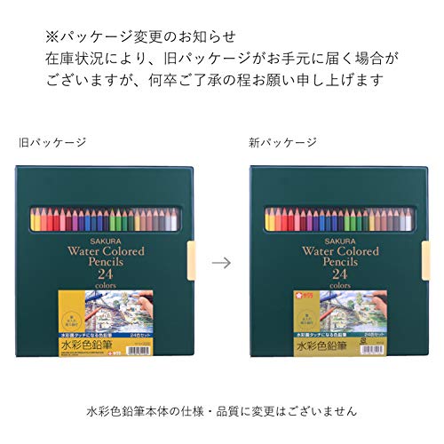 Sakura Cray-Pas Watercolor Pencils, 24 Colors, EPY24