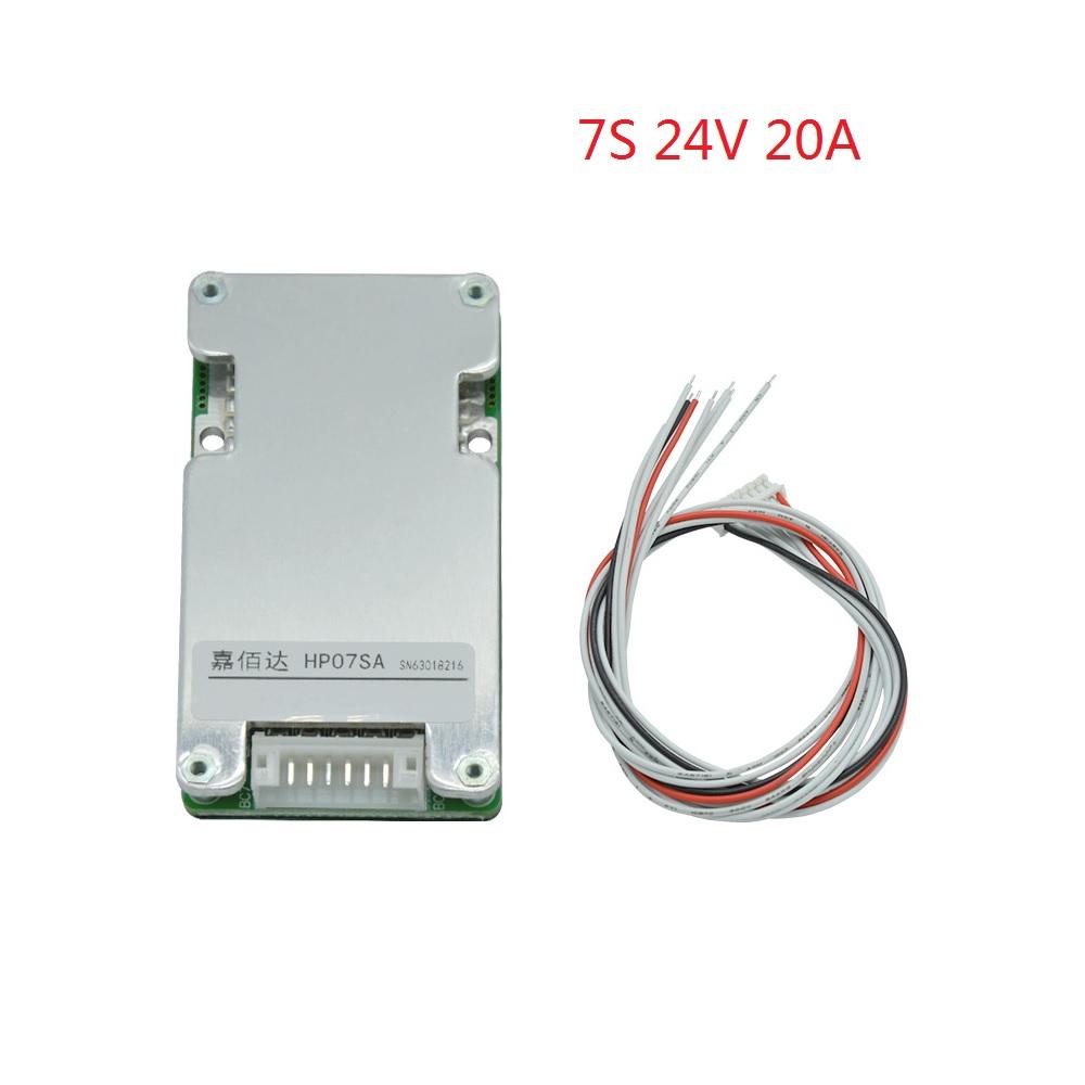 7S 24V 20A Li-ion Lithium 18650 Battery Protection Board Battery Shield