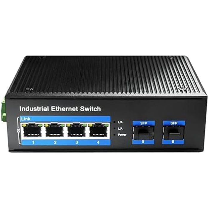 HUB Switch - CUDY - IG1004S2P - PoE - 4 Ports - Industriel