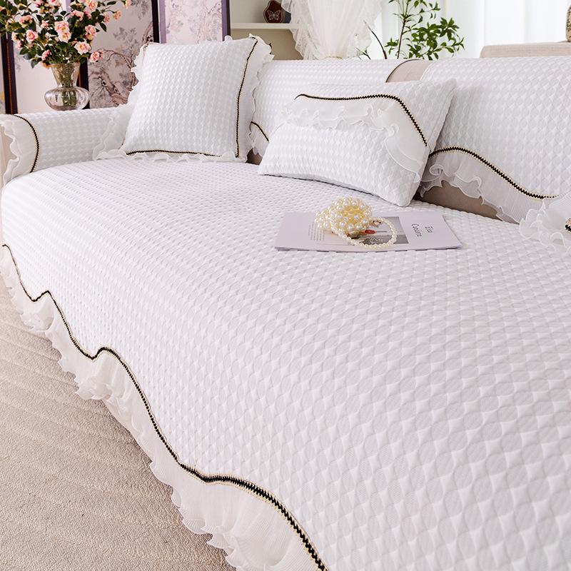 Seat Cushion Advanced Sense 2025 New Summer Sofa Cushion Non-slip Sofa Cover Cloth Towel Summer Mat Cover Seat Cushion