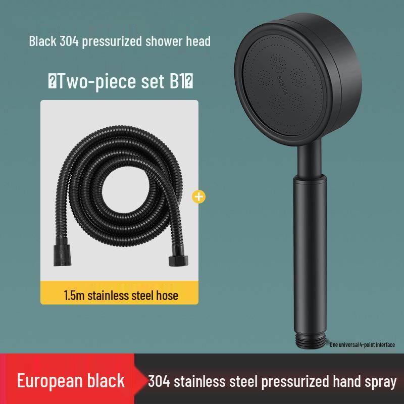 304 Stainless Steel Handheld Shower Head & Hose Set