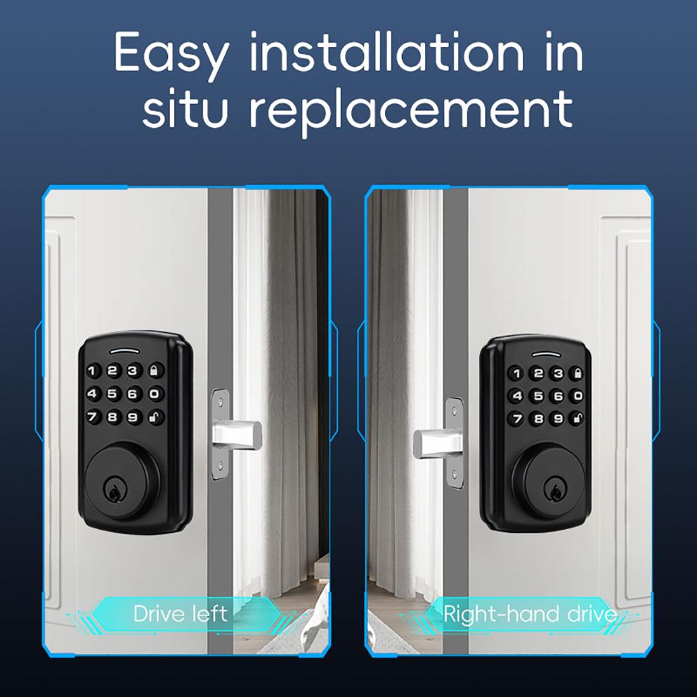 Intelligent Wooden Door Office Lock, Fully Automatic Locking, Cross-border Graffiti APP Password Lock