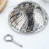 304 Stainless Steel Retractable Multi-Functional Steamer Basket with Thickened Design for Household and Hotel Use