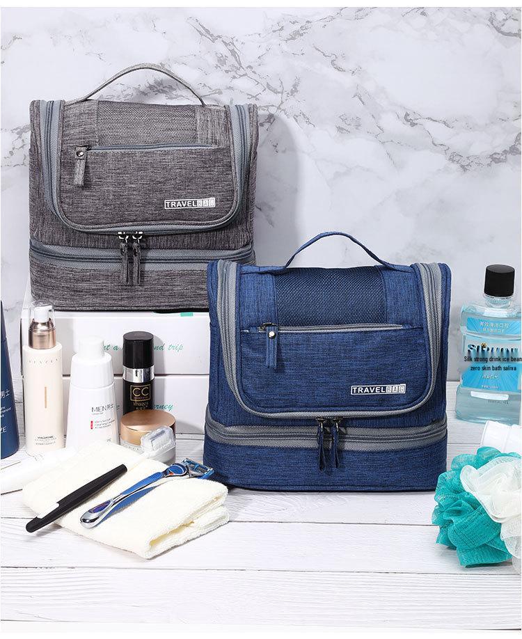 Kosmetyczka podróżna dla mężczyzn i kobiet - Przechowywanie na podróż służbową z separacją na mokre/suche, Zestaw do mycia i pielęgnacji, Organizer na kosmetyki