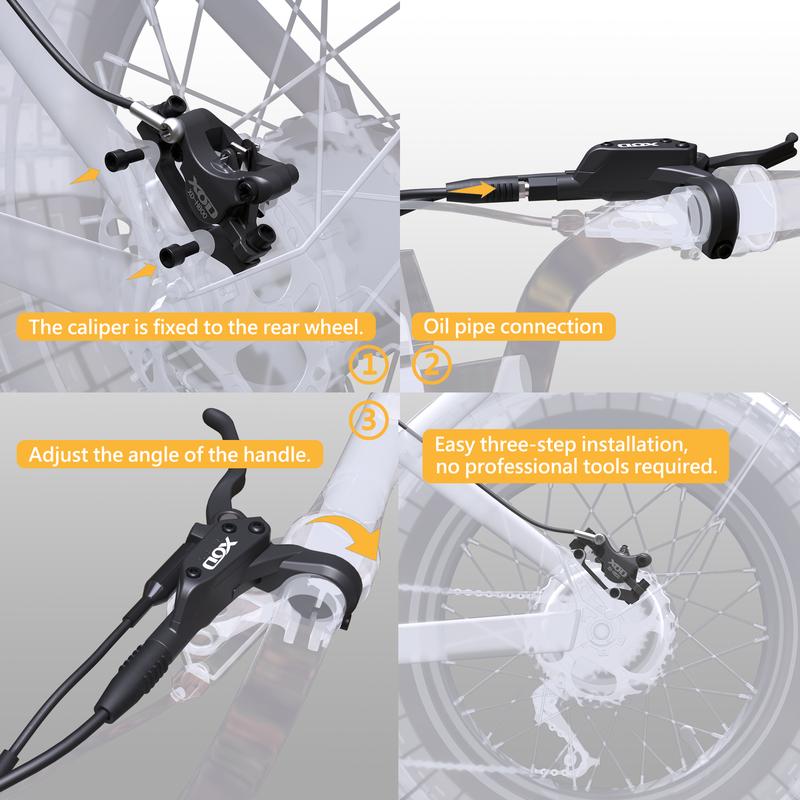 XOD Hydraulic Disc Brake for Electric Scooters & E-Bikes , XD-H800 / XD-H880 – Compatible Kugoo Kirin KuKirin G2 G2MAX G3PRO G4