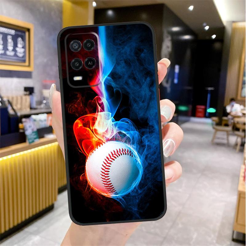 

Baseball For OPPO A17 A16 A15 A54 A74 A76 A96 A52 A72 A5 A9 A31 A53 A77 A91 A93 A54s A57s Phone Case OPPO A77 5G