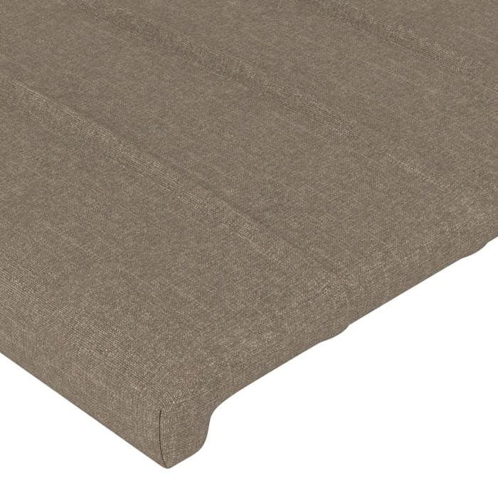 Maison Exclusive - Tête de lit Taupe 160x5x118/128 cm Tissu