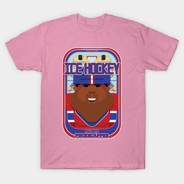 T Shirt Women Ice Hockey Red And Blue Faceov Puckslapper Hayes V Harajuku Print Kawaii Tshirt Summer Short Sleeve Female T-Shirt Top Tee