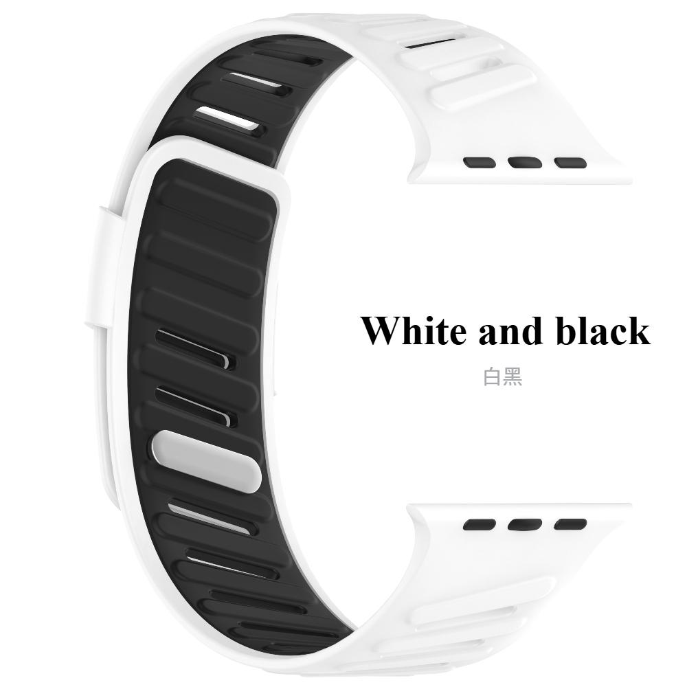 Silicone Sport Band For Apple Watch Ultra 49mm Slanted Buckle Bracelet for iWatch Series 10 46mm 9 8 7 6 5 4 SE 42mm 44mm 45mm Blanted Buckle Strap