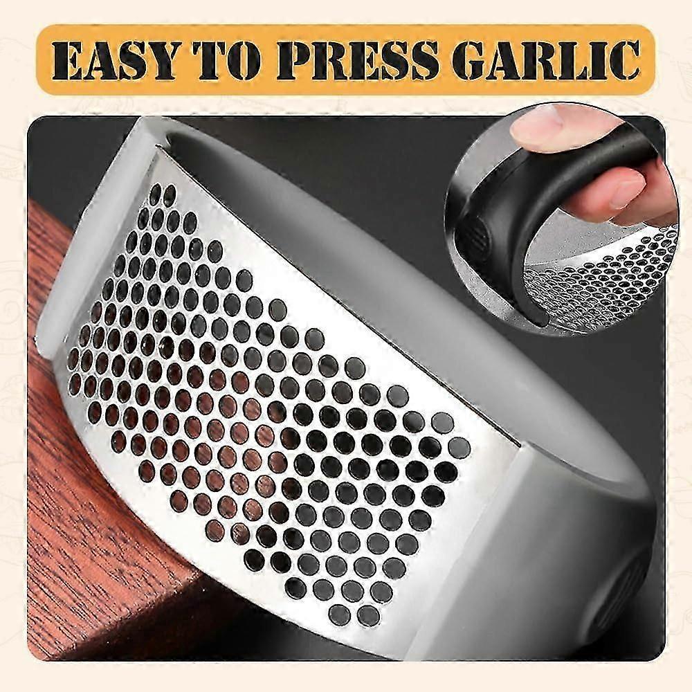 2024 Upgraded Stainless Steel Garlic Crusher - Garlic Crusher, Home Kitchen