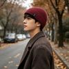 Knitted Hat Autumn and Winter Versatile Warm Plush Wool Hat Women's Outdoor Cycling Ear Protection Cold Cover Large Brim Ice Hat