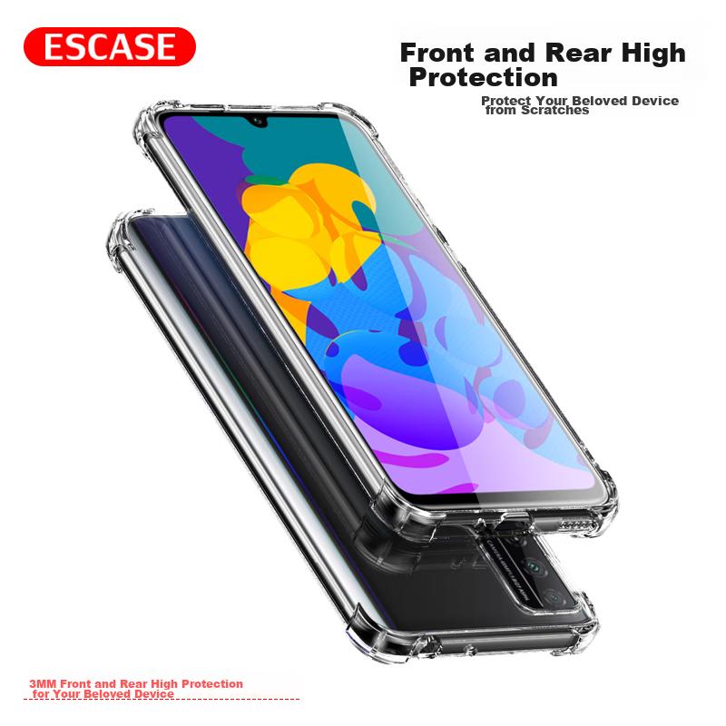 Honor Play4T Pro Phone Case, TPU Full Coverage Airbag Shockproof Case (With Lanyard Hole), ES-Ip9 Series, Upgraded Transparent White Versio
