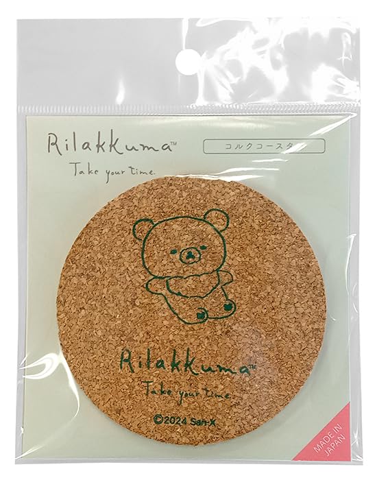 

Nagano Factory Rilakkuma Take Your Time Cork Coaster RK357C (Chiroikoguma)