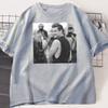Camiseta Pedro Pascal Daddy Unisex MUJERES Vintage 90s Camiseta Gráfica Algodón Manga Corta Cuello Redondo Streetwear Ropa Unisex Y2k Tops