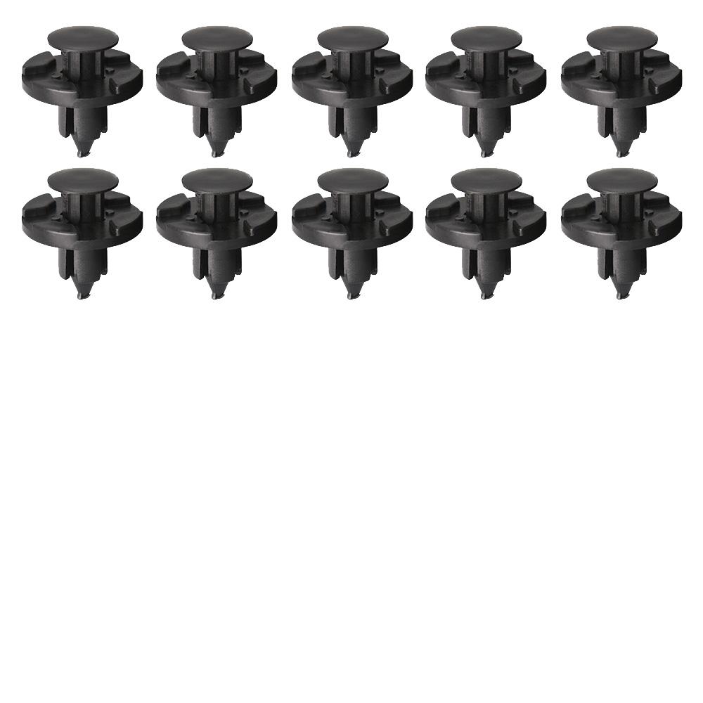 

10/20/30/40/50 Pcs Car Rivet Clip Auto Bumper Fender Push Clips 8mm Retainer Plastic Car Fastener Black Universal Vehicle Clip