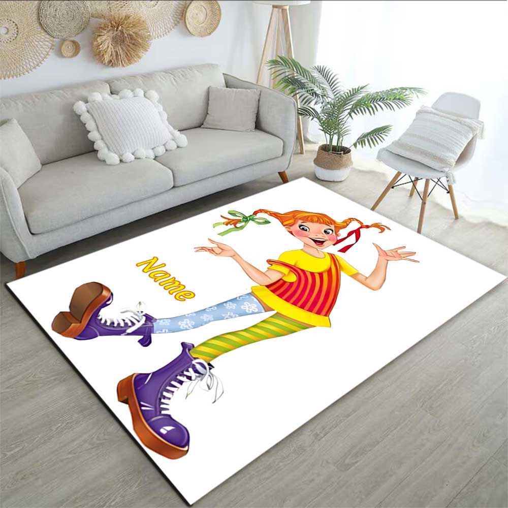 Pipi Customize your name rug, office chair cushion, home bedroom living room gift.