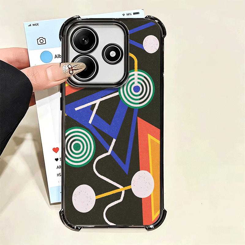 Abstract Geometry PopArt Desgin Soft Phone Case For Xiaomi Poco X7 X8 Pro Max X6 X5 X3 F8 Ultra F7 M8 M7 M5S Redmi 15C 15A 15 14