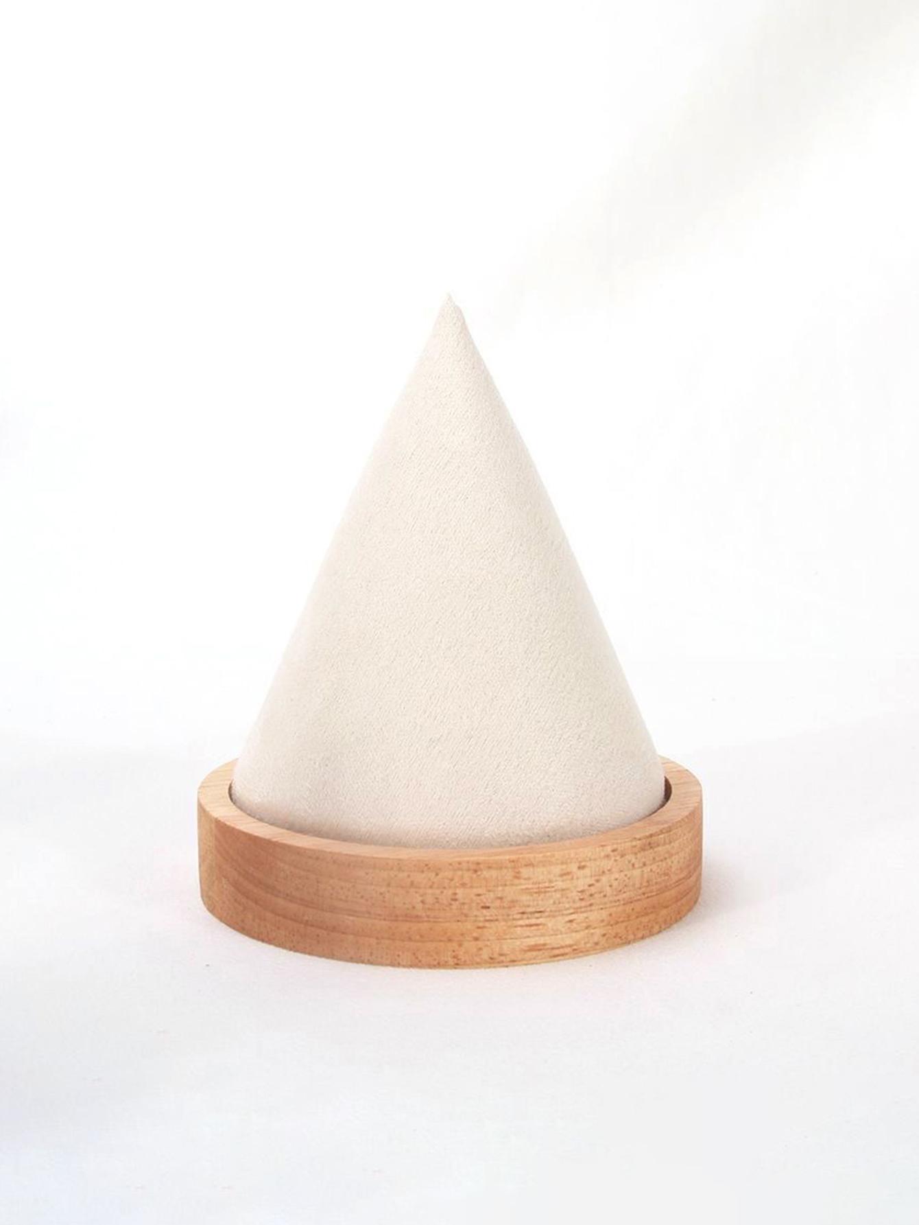 

Креативний дерев’яний конусний браслет-підставка Кільце Браслет Ланцюжок для щиколотки Намисто Стелаж для зберігання ювелірних виробів Тримач Реквізит для ювелірних виробів бежевий