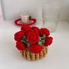 Mini Rose Bouquet Coaster Crochet Coaster Rose Flower Placemat Cup Pad Tea Coaster Mother's Day Gift Crochet Flower