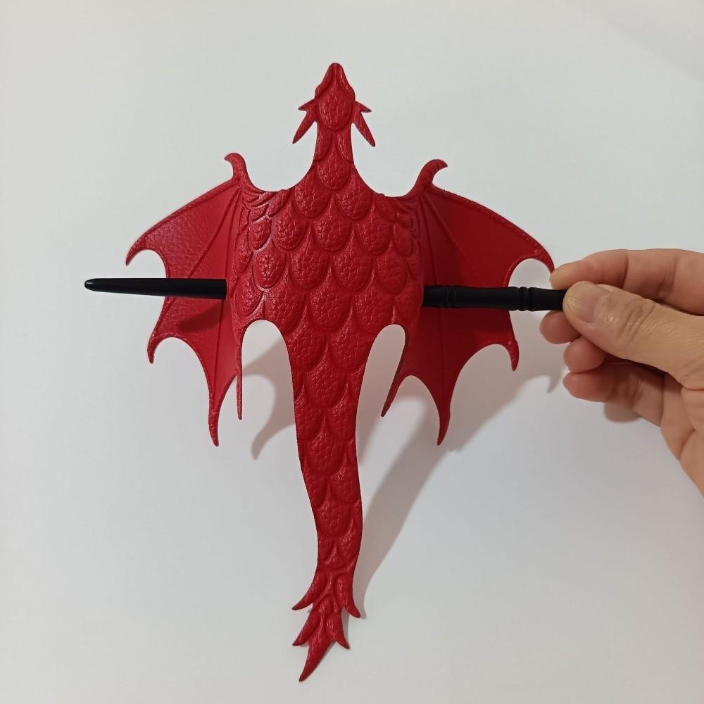 Medieval Vintage Dragon Hair Stick Dragon Shaped Hair Stick Vintage Dragon Hairpin Hair Ornament Red