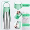 Botella de Agua Grande para Perros de 750 ml Acero Inoxidable Portátil para Exteriores Bebedero para Perros Recipiente de Agua para Viajes Suministros para Mascotas Adecuado para Todas las Razas de Perros Decoración