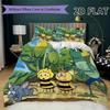 Bees and Maya Pattern Bedding Uilt Set Uilt Cover Pillowcase Home Decoration Birthday Gift (1 * Duvet Cover + 2 * Pillowcase  Without Core)