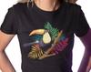 T-Shirt Woman Nature Wild Animal Toucan Motif Ladies Shirt Animal Wild Bird