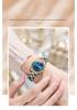 Rhombus Ladies Dual Calendar Waterproof Luminous Wristwatch with Solid Strap - Fashionable Gift for Women