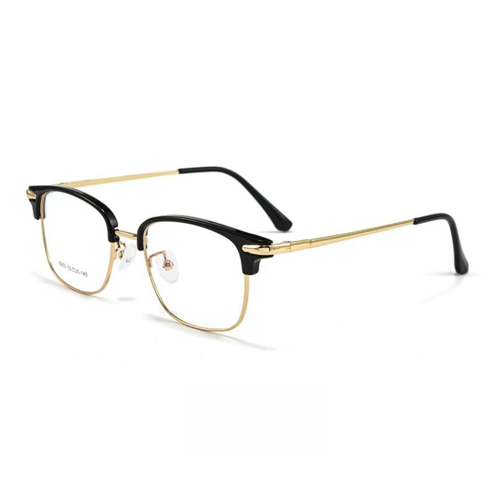 

YIMARUILI Красивые оптические очки для мужчин с диоптриями, блокирующие синий свет, очки для чтения, прогрессивные очки большого размера 5053WX Single Version&1.56&None